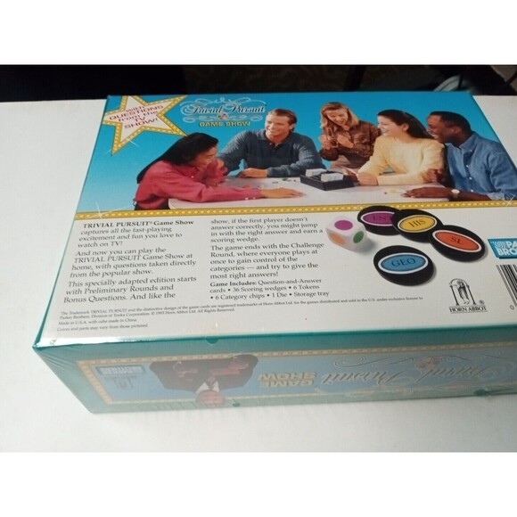 Trivial Pursuit Game Show Game By Parker Brothers New Sealed Box 1993 - Picture 2 of 3